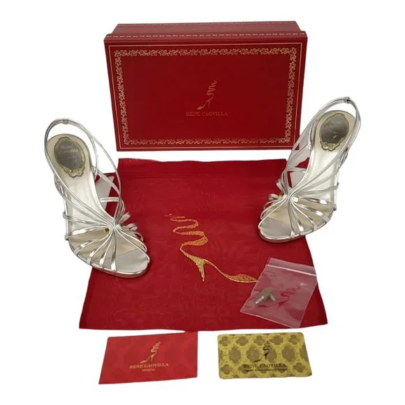 Rene Caovilla Shoes Rene Caovilla Sabine Metallic Leather